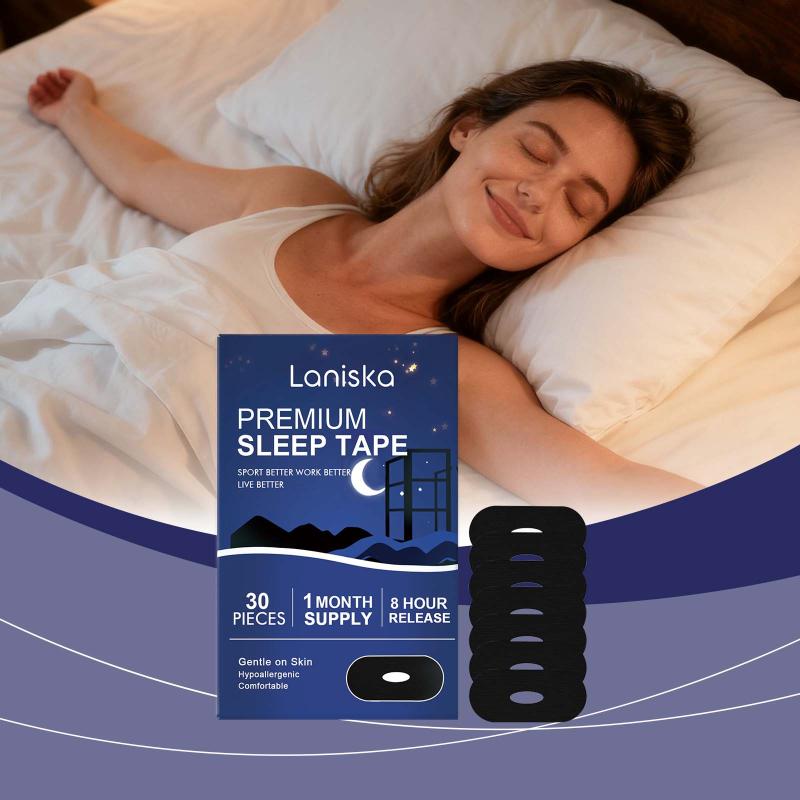 Safe Grade Sleep Mouth Tape 30pcs Anti Nasal Strips Comfortable for Deep Night Breathing Aid