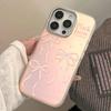 Art Pink Bow Case for iPhone 15 iPhone 16 Pro Max