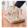 GIANXI Home Nordic Style Moose Design Iron Art Cup Holder Glass Cup Hanging Upside Down Storage Rack Cup Tray Holder