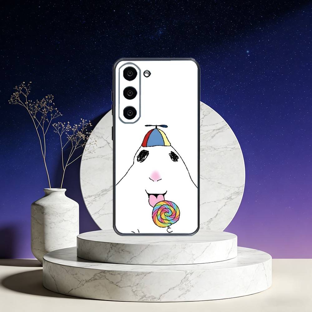

Hamster Caveman Phone Case For Samsung Galaxy A73,A72,A71,A70,A53,A52,A51,Others Soft Black Cover Samsung a71 4g