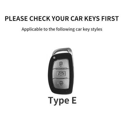 Car Key Case Cover For Hyundai i10 i30 i40 ix20 ix25 ix30 ix35 ix45 KONA Encino Tucson Solaris Grand Santa Fe Sonata NEXO Tucson