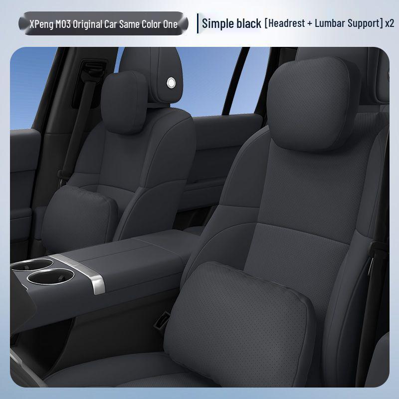 Xpeng M03 Car Headrest & Lumbar Support Pillow for Neck & Waist Protection