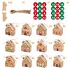 24 Pcs Christmas Gingerbread House Gift Box Paper House Treat Boxes for Holiday Party Favors Cookie Candy Gifts Packaging