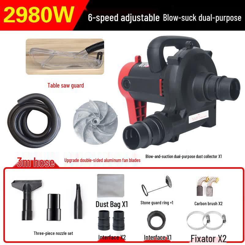 

2980W Workshop Vacuum Cleaner & Table Saw Dust Extraction Kit