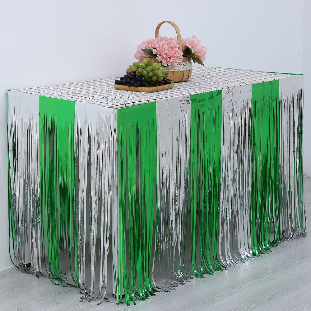 275x75cm Tinsel Table Skirt - Party & Event Decoration