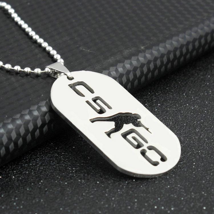 T91 Anime Game Necklace Stainless Steel Pendant for Men