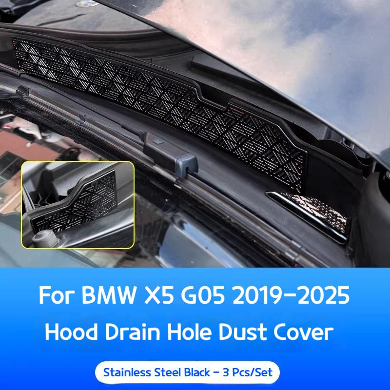 Pro BMW X5 G05 2019-2025 Odkapávací žlábek kabiny vozu kryt proti prachu kryt filtru ochranný kryt autodoplňky