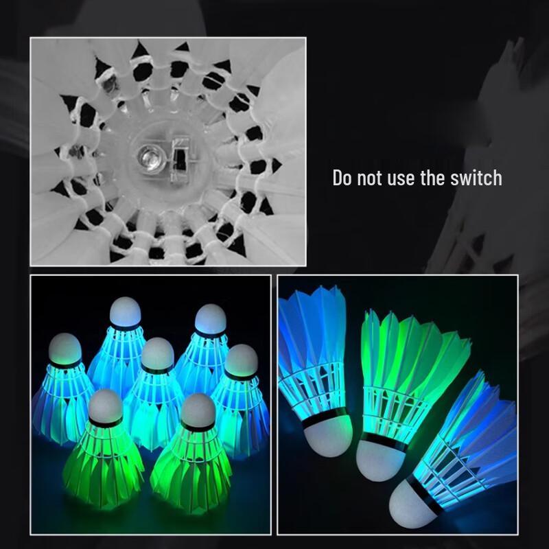 Ayoubu Luminous Wind-Resistant Badminton Shuttlecocks