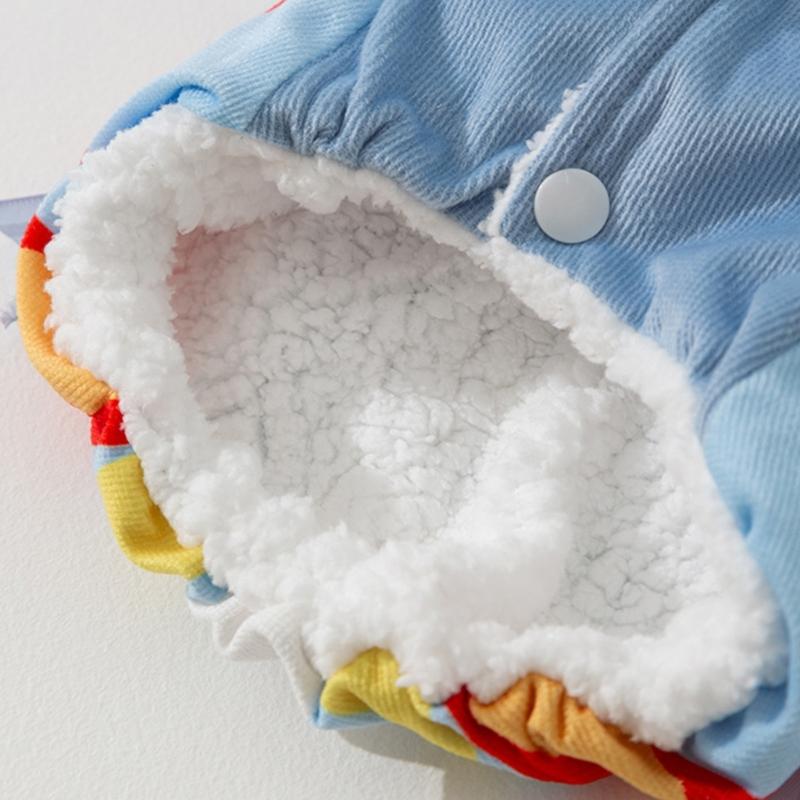 Vestiti Cosplay da Clown Carini per Cani Medi, Grandi Tuta Morbida Abbigliamento Cappotto Spesso Maglione Pigiama Invernale