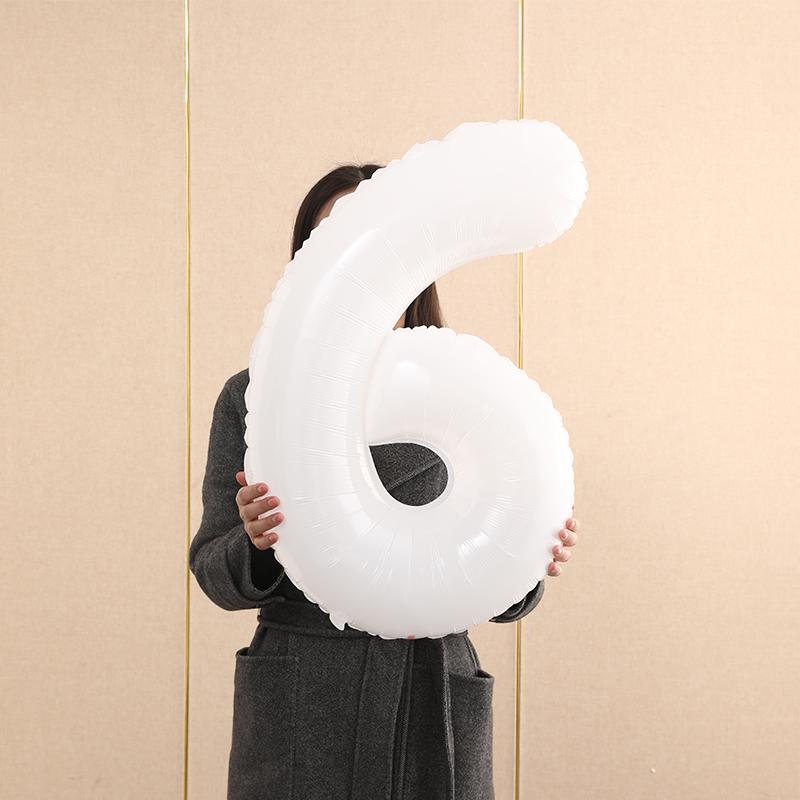 2nd Birthday Smiley Face Number Balloons for Kids - Outdoor Decoration & Photo Props (Boys & Girls)