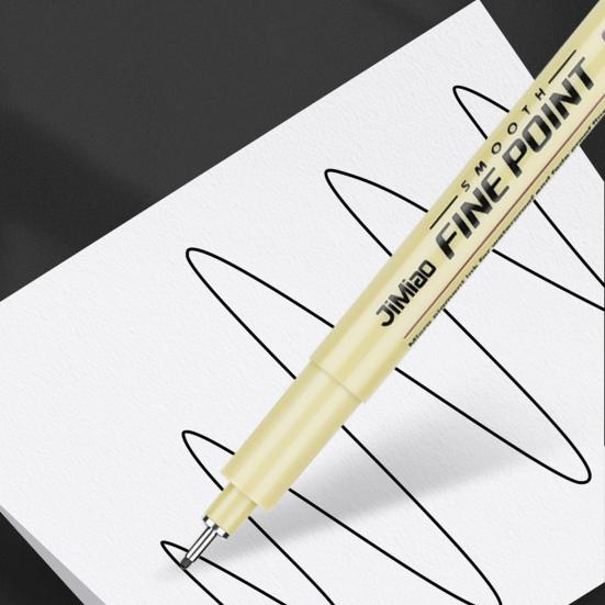 12Pcs Fineliner Set Waterproof Anti-Fouling Artists Illustration Sketching with 12 Different Line Widths Felt Tip Pens
