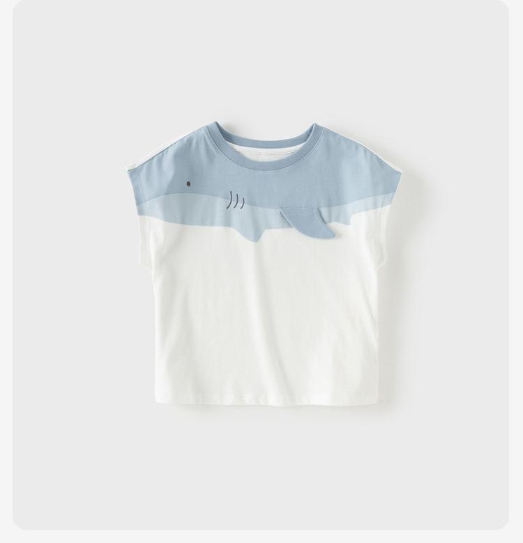 David Bella boys' pure cotton vest summer outfit new baby moisture absorbing quick drying children's sleeveless T-shirt