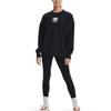 Under Armour Summit Casual Sport Crew Neck Long Sleeve Sweatshirt Women Tops Black 1369562-001