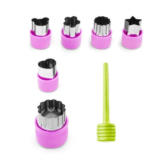 Stainless Steel Cookie Cutter Set for Food Vegetables Fruit Noodle Mold for DIY Pastry Biscuits Food-Grade Reusable Essential Kitchen Tool for Home