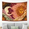 1pc Bohemian Sun Moon Star Tapestry, Retro Celestial Pattern Home Decor for Living Room Bedroom Dorm Aesthetic Room Ornament