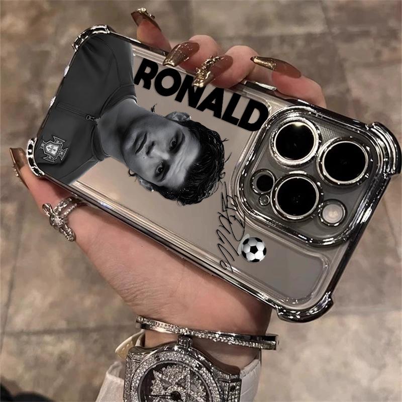 Famous Football Players C-CR7 Plating Phone Case For Samsung S26 S25 S24 S23 S22 S21 S20 FE Note20 Edge Plus Ultra 4G 5G Anti