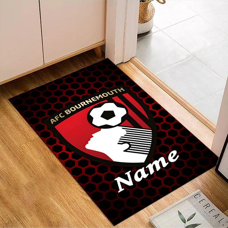 Custom Name AFC Football Crest Rug Game Carpet, Floor Mat for Bedroom Living Room Entryway Rug, Home Decor Idea Gift for Christmas Birthday
