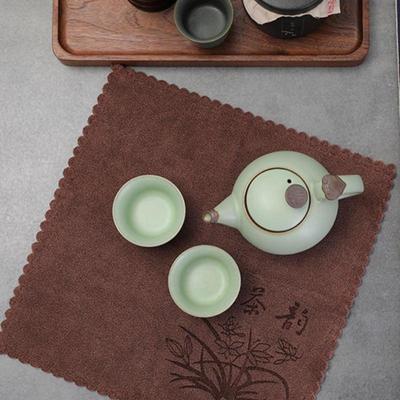 Tragbares Küchen-Geschirrtuch Touristenhotels Taschentuch Saugfähiges Handtuch Kaffeetuch Handtuch Küche Kung Fu Tee-Zubehör