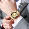 Meibo Men Steel Band Quartz Watch With Calendar For Office And Daily Wear