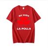 ME SUDE LA POLLA Lustiges bedrucktes T-Shirt Herren Baumwolle Lässig Kurzarm Sommer Herren Atmungsaktiv Basic T-Shirt Kreatives Geschenk T-Shirts Top