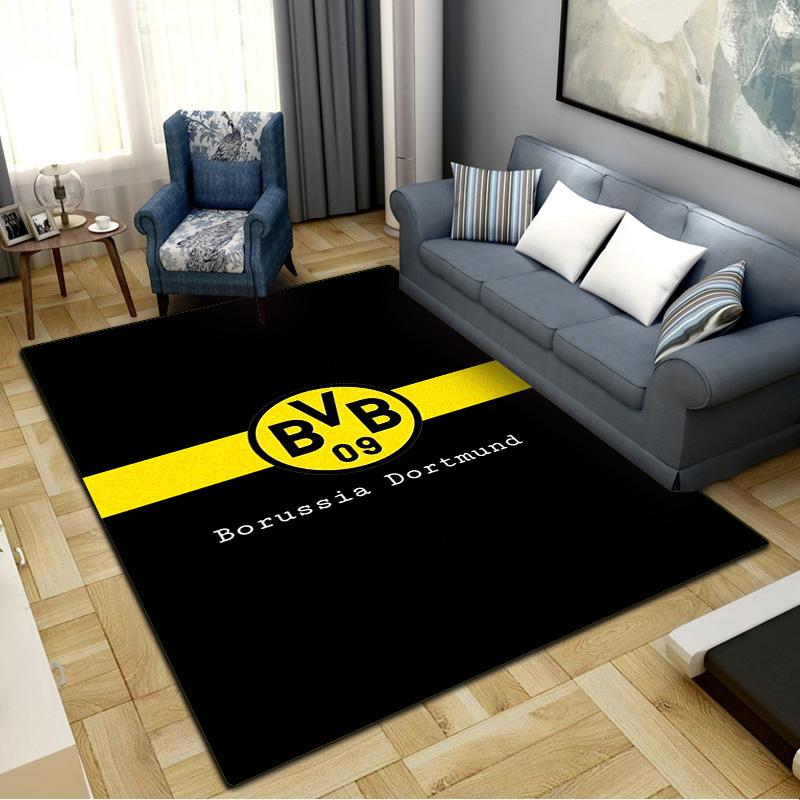 Borussia Dortmund Carpet Rug for Living Room Bedroom Home Sofa Decoration, Kids play Non-slip Floor Mat