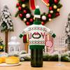 Christmas Knitted Wine Bottle Cover Creative Cartoon Sweater Snowman Red Wine Cover Holiday Gift