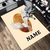 Custom Name Owl Letter Living Room Non-Slip Area Rug Soft Carpet for Bedroom Kids Playroom Sofa Office Home Decor Doormat