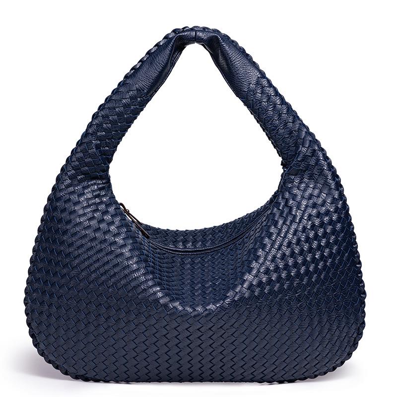 European & American Women's Large Woven Handbag - Handmade Single Shoulder or Crossbody Bag with Large Capacity.