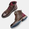 Plus Size Men's High-Top Leather Workwear Ankle Boots - US Size Fashion Martin Boots