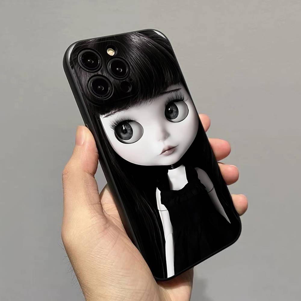 Dark Cute Girl Doll Art Case For Oppo Realme C71 C65 C63 C55 C53 C35 C33 C30 C20 C21Y 15 14 13 11 10 9 GT Neo2 P3 Pro Plus 4G 5G