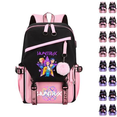 Children's Backpack Alphabet Series Student Anime Fashion Backpack