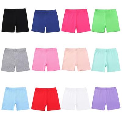 Girls' Solid Color Shorts Children's Leggings Short Pants