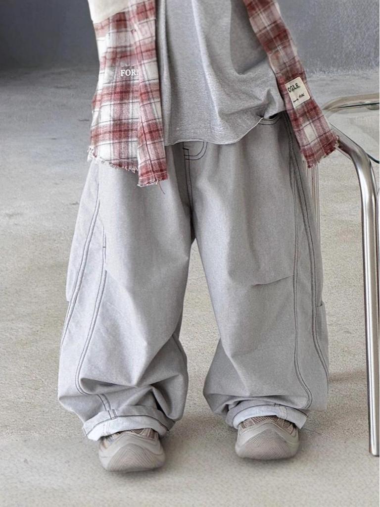 Children's Spring Loose Casual Solid Color Pants