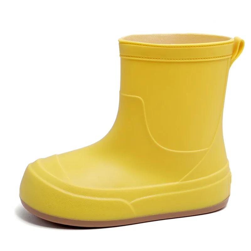 

Модные женские модные дождевые туфли уличные водонепроницаемые рабочие садовые туфли 2025 новые короткие резиновые сапоги с мягкой подошвой женские ботильоны 40