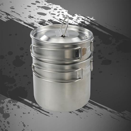 

Yousheng 1 комплект, чашка для воды, двойная чашка, дизайн, складная ручка, портативная кружка из нержавеющей стали для питья на открытом воздухе, кемпинга