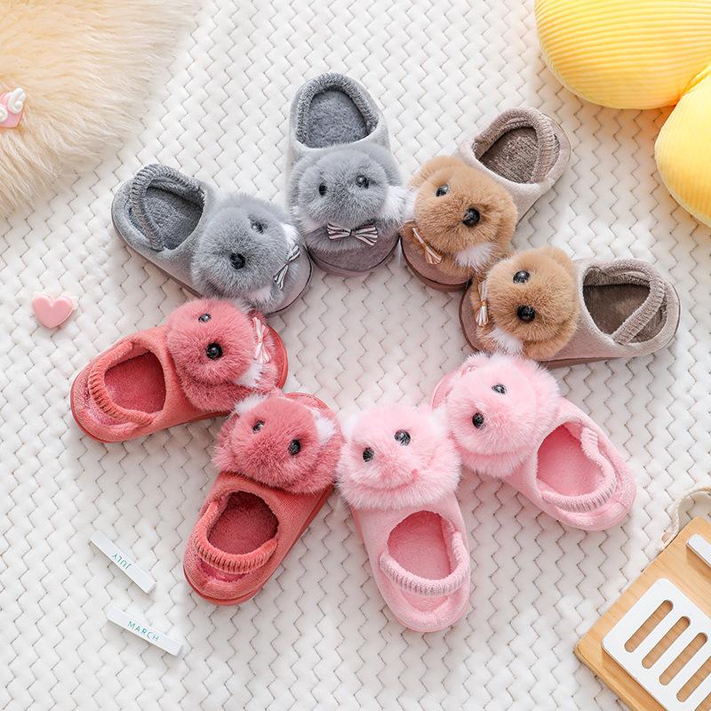 Winter Children's Cute Cartoon Rabbit Cotton Slippers