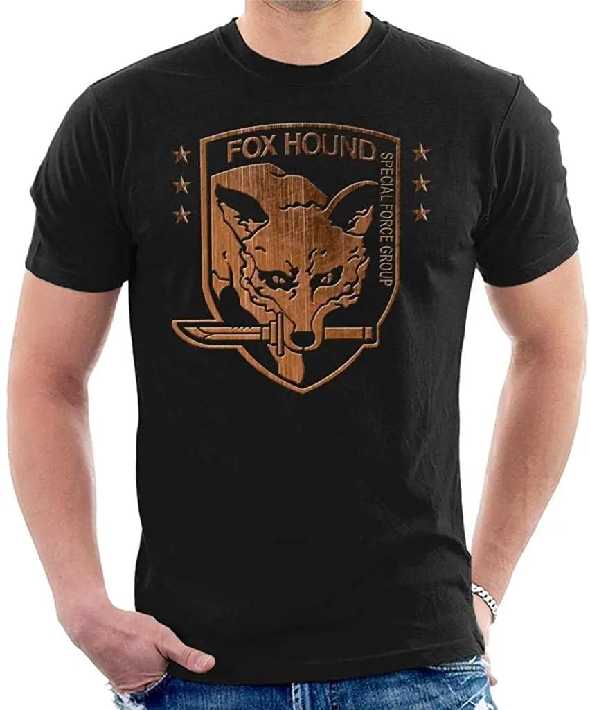 Fox Hound Special Force Group Logo Military Theme T-Shirt. Premium Cotton Short Sleeve O-Neck M