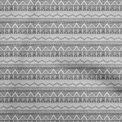 Cotton Flex Gray Fabric Tribal  Sewing Craft Projects Fabric Prints By Yard 40 Inch