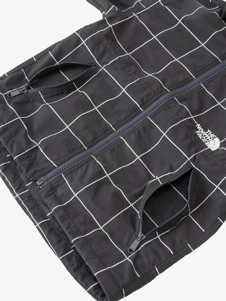 The North Face T Novelty Compact Windowpane Size 120 Jacket, Gray,
