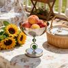 2026 Ramdan Eid Luxury Arabic Style Round Large Size Fruit Bowls Set for Home Decoration Dried Fruit Bowl Snack Bowl
