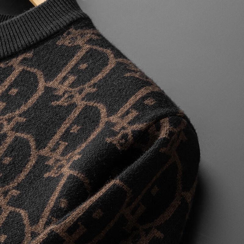 Herren Übergröße Winter Thermo Wollmischung Strickpullover