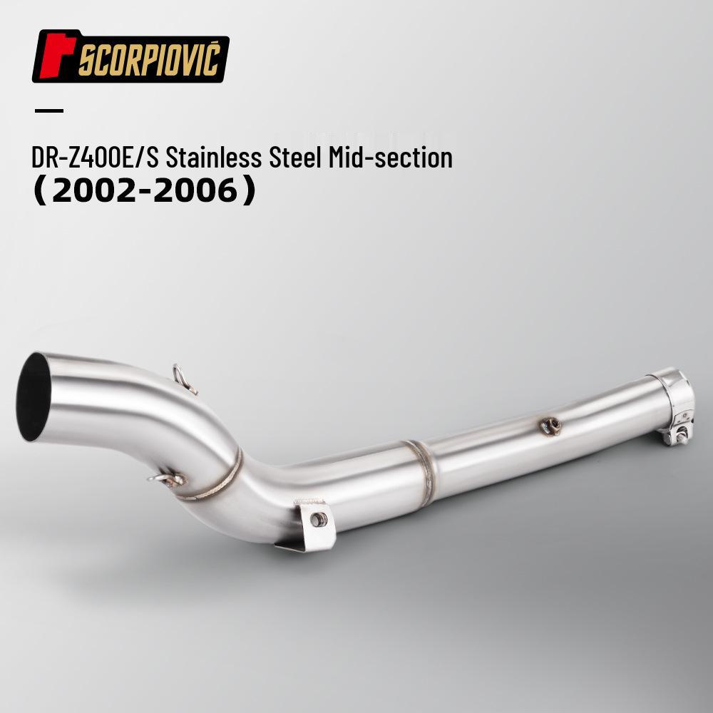 DRZ400 (2002-2006) Off-Road Motorcycle Stainless Steel Mid-Pipe Exhaust Kit