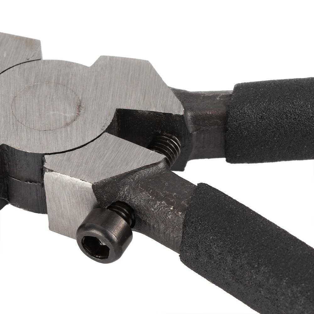 Zwarte Glazen Tang Rubberen Tips Platte Neustang Loodgieterstang  Glas-in-lood en Mozaïek Werk