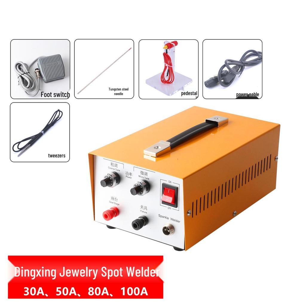 Dingxing Jewelry Spot Welder for Gold & Silver: Portable Handheld Welding Torch for Necklaces, Bracelets, and Rings