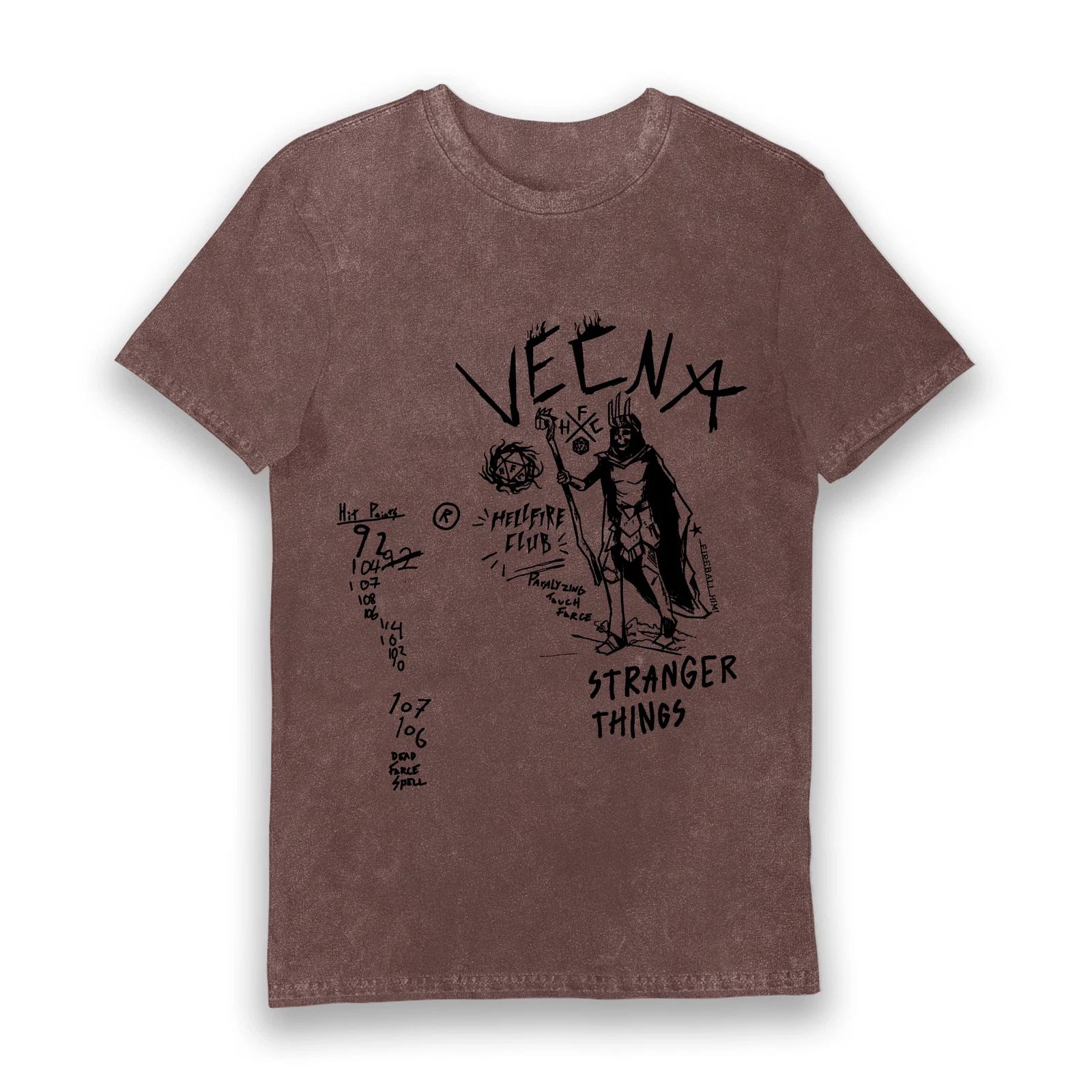 Bioworld Stranger Things Vecna D&D Scribble Eco Stonewash Adults T-Shirt M