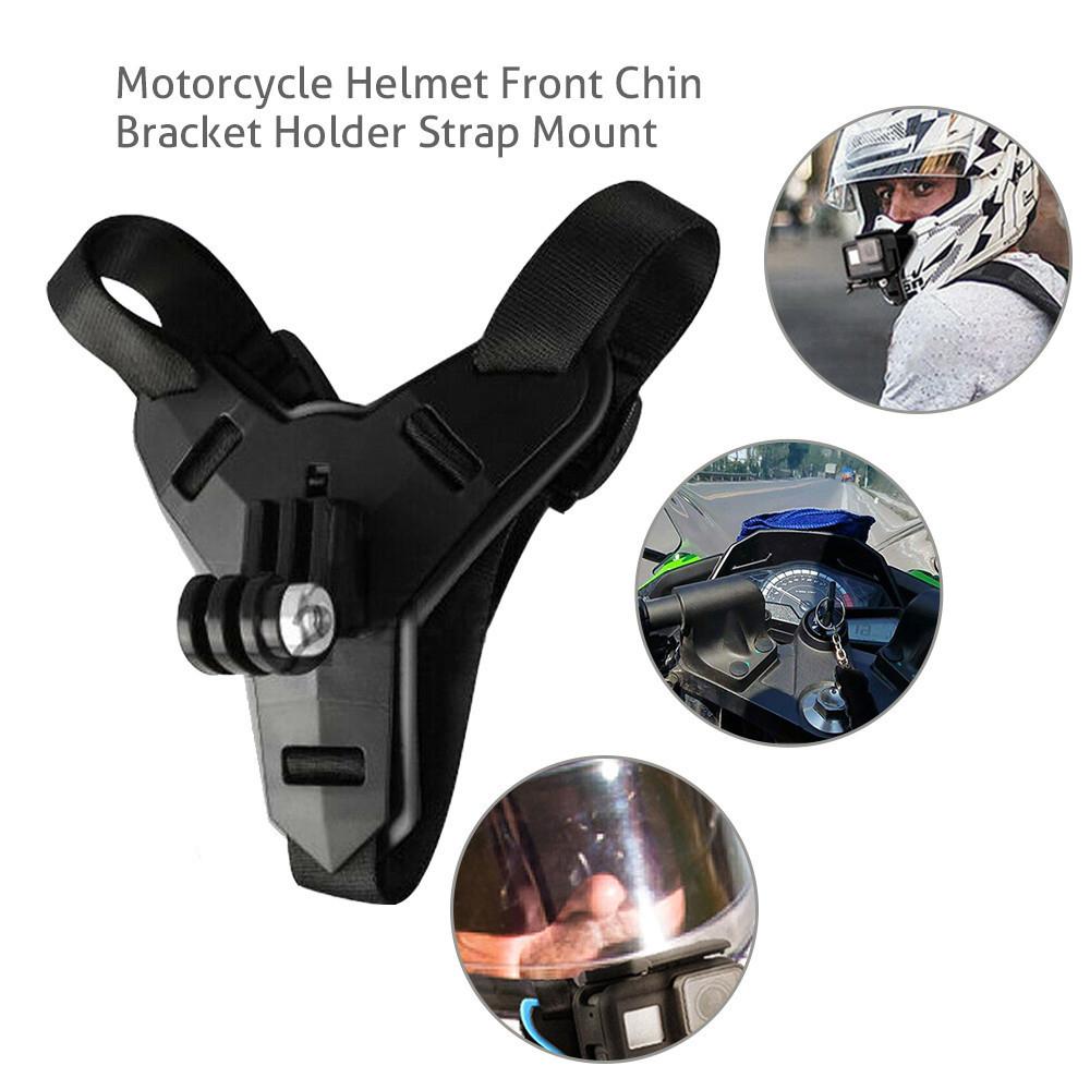 Motorcykelhjälm Hakfäste Remhållare för GoPro 13 12 11 10 9 Insta360 SJCAM SJ4000 AKASO DJI OSMO Actionkamera Tillbehör