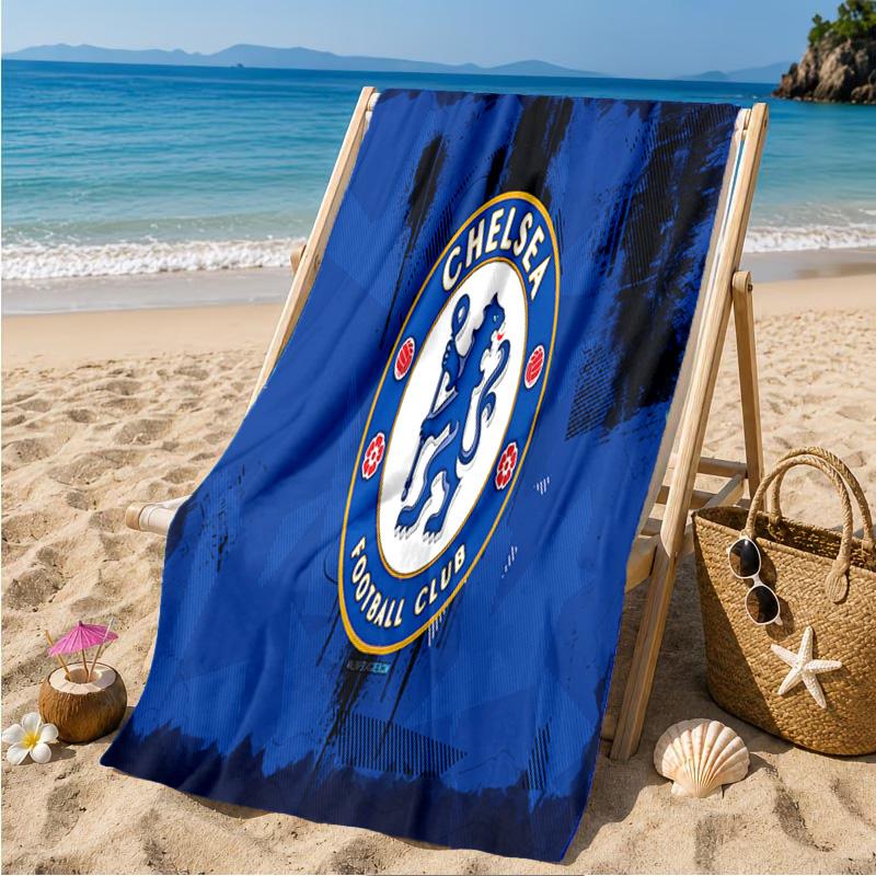 Chelsea Back-to-back Champions Strandtuch Mikrofaser-Strandtuch, Leicht und Schnelltrocknend, für Sommerreisen, Schwimmbad-Fan Geburtstagsgeschenk 70cmx140cm(27x55inch)