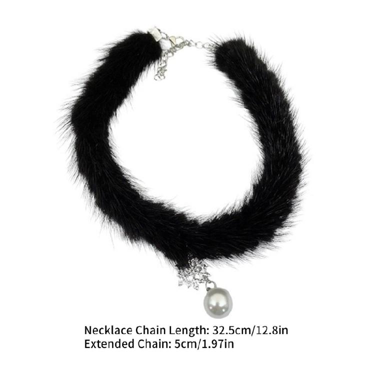 Stylish Plush Necklace Elegant Adjustable Necklace for Women Offers a Warm Experience with a Touch of Individual Charm