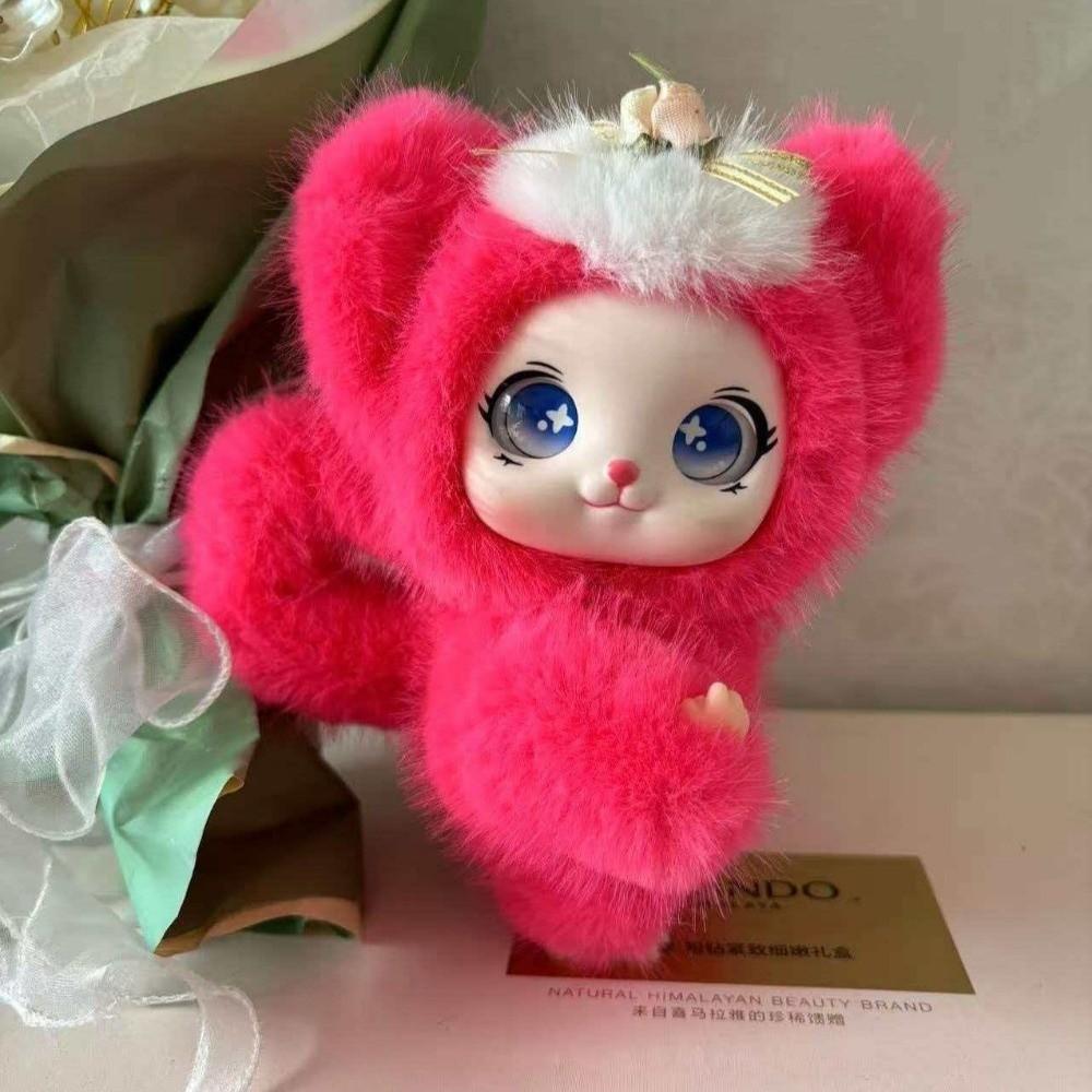 Soft Fluffy Bag Charm Ornaments Plush Doll Pendant Creative Bear Plush Keychain Birthday Gift