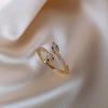 Exquisite Green-Eyed Snake Ring for Women - Luxurious Diamond Gift for Girlfriend